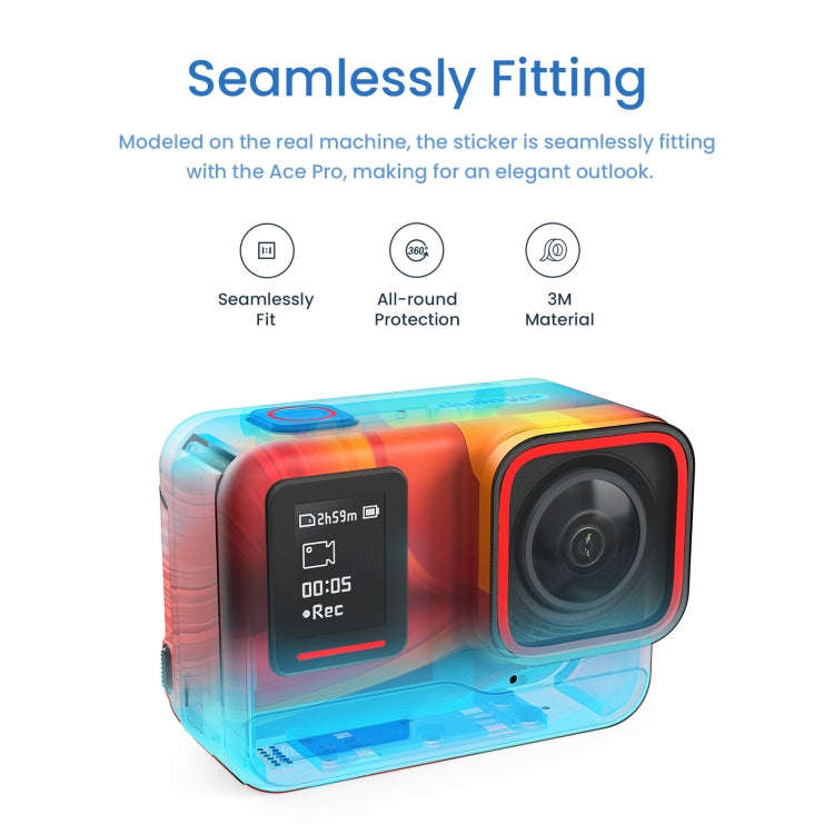 For Insta360 Ace Pro aMagisn Body Sticker Sports Camera Accessories(Triangle)