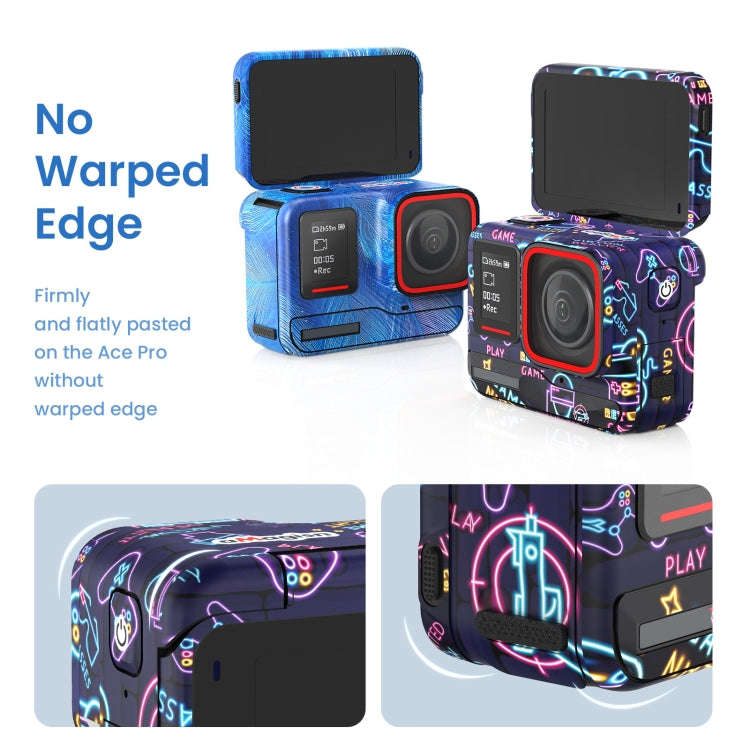 For Insta360 Ace Pro aMagisn Body Sticker Sports Camera Accessories(Neon)