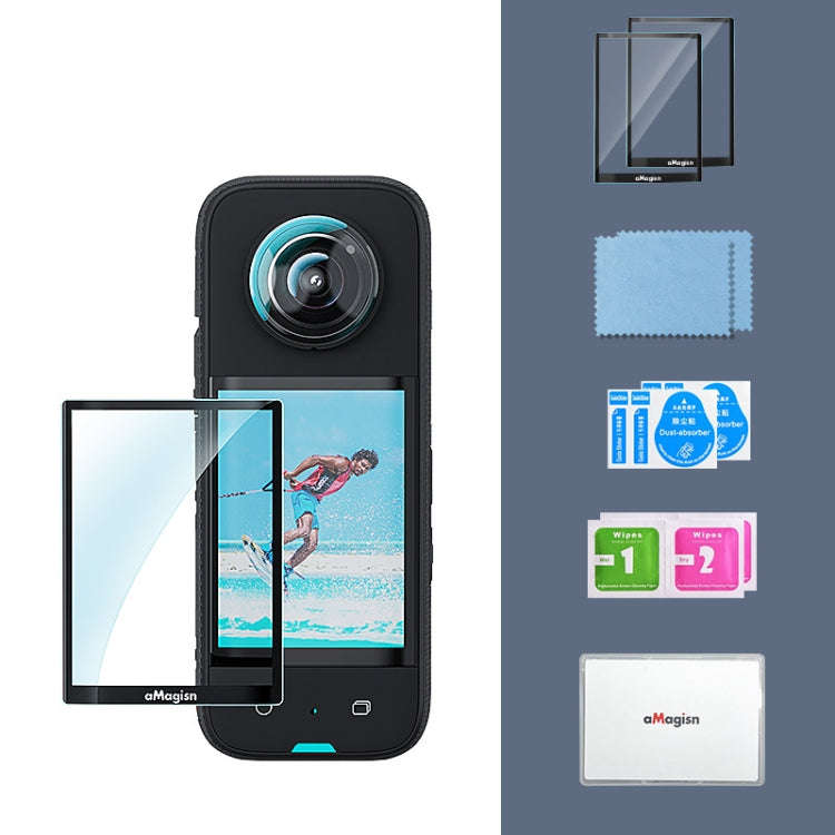 For Insta360 X3 aMagisn Screen Tempered Film Protection Sports Camera Accessories, Specification:...