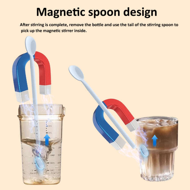10000rpm/min Magnetic Levitation Electric Coffee Stirrer Milk Shaker Red Wine Decanter(Pink)