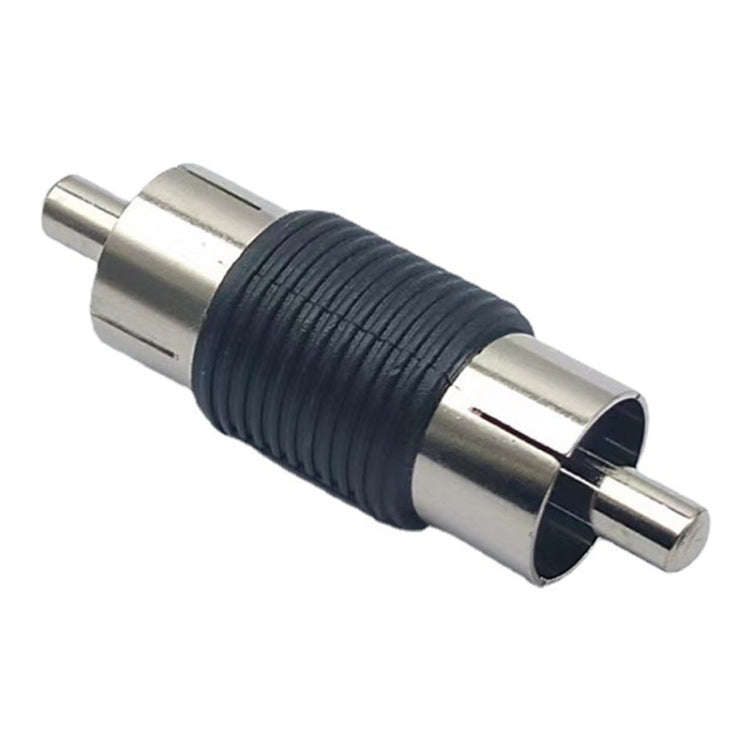 10pcs RCA Lotus Head Straight-through Male Monitoring Audio Adapter AV Butt Joint(Male to Male)