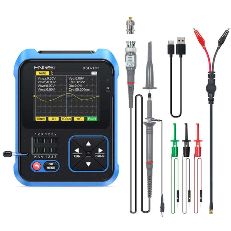 FNIRSI 3 In 1 Handheld Digital Oscilloscope LCR Transistor Tester, Specification: Upgrade