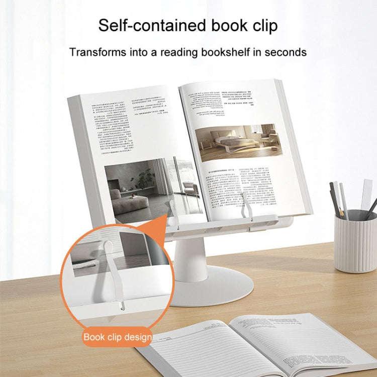Children Reading Rack Flip Book Reading Stand Multi-functional Adjustable Student Bookshelf(Pink)