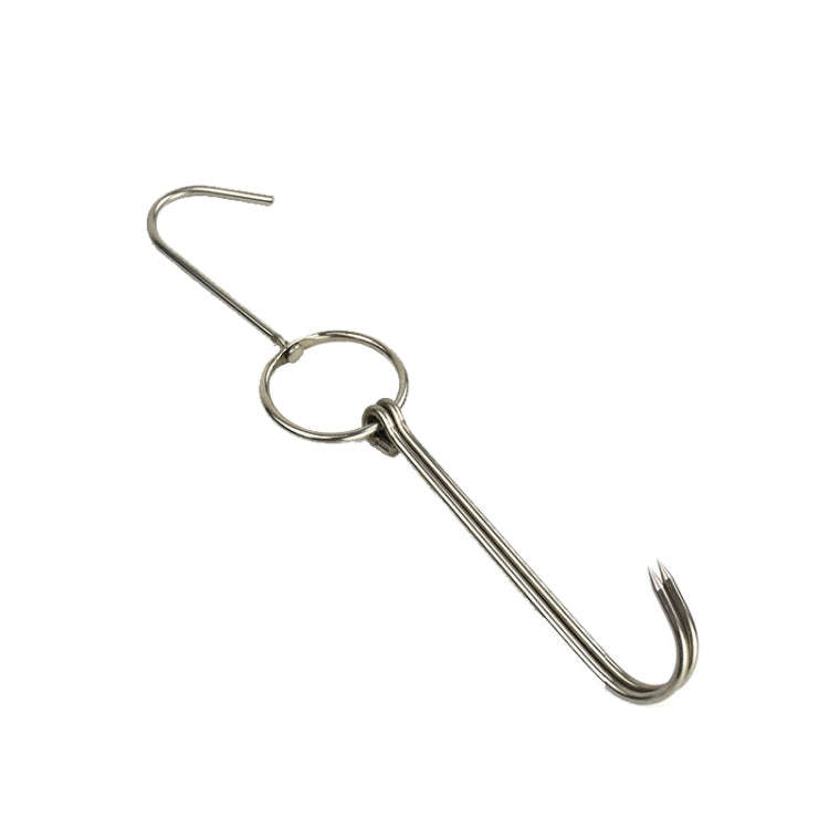 Stainless Steel Double Ring Duck Cooker Hanger Outdoor Barbecue Hanging Hook Stand, Specs: 4 Cent...