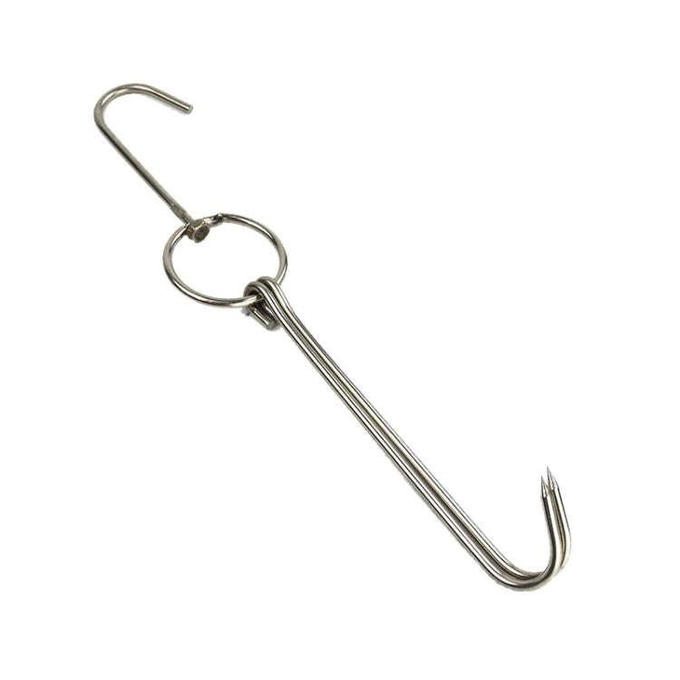 Stainless Steel Double Ring Duck Cooker Hanger Outdoor Barbecue Hanging Hook Stand, Specs: 5 Cent...
