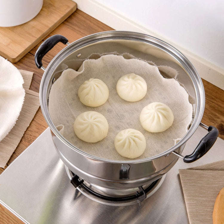 10pcs /Pack 60cm Thickened Non-stick Steamer Cloth Buns Cotton Gauze Matting Cloth(Sizing)