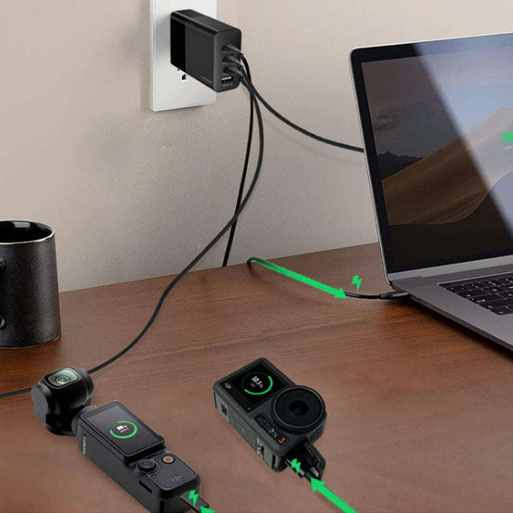 LKTOP 100W Gallium Nitride Fast Charger AC Adapter With 3 USB-C/Type-C+1 USB-A Port US Plug