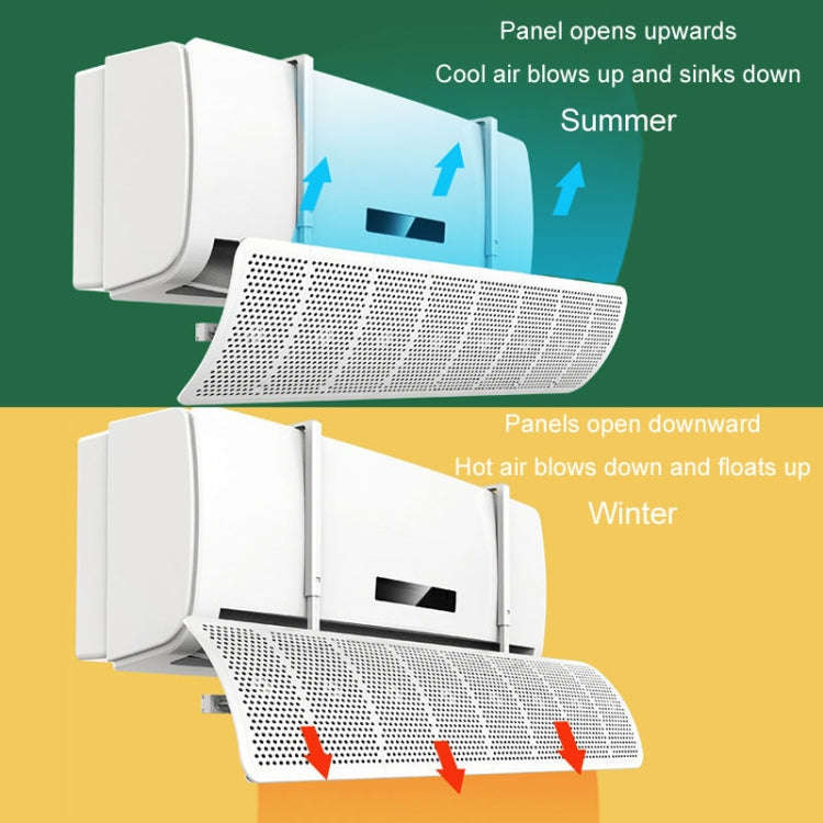 Air Conditioner Windshield Anti-Direct Blowing Air Vent Block Wall Mounted Universal Air Guide Co...