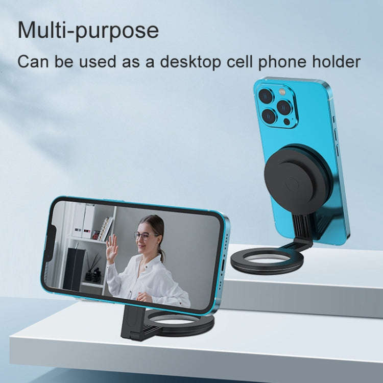 Cell Phone Magnetic Fill Light Portable Photo Pocket Lamp(Black)