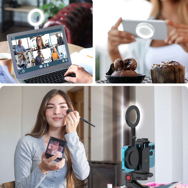 Cell Phone Magnetic Fill Light Portable Photo Pocket Lamp(White)