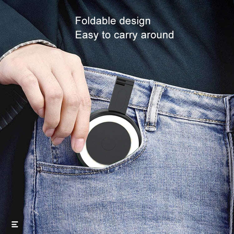 Cell Phone Magnetic Fill Light Portable Photo Pocket Lamp(Black)