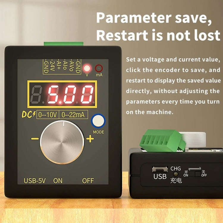 FNIRSI 0-12V/0-4-24mA Handheld Positive Negative Voltage Current Signal Generator(Without Battery)