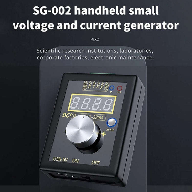 FNIRSI 0-12V/0-4-24mA Handheld Positive Negative Voltage Current Signal Generator(Without Battery)