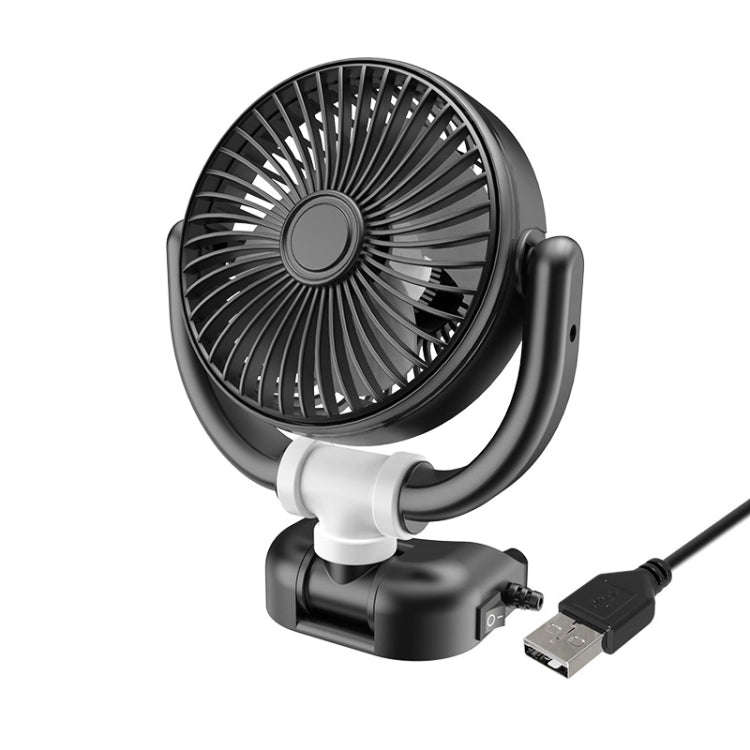 SUITU Car Foldable Cooling Fan Automobile Summer Temperature Reduction Fan, Model: Single 5V USB ...