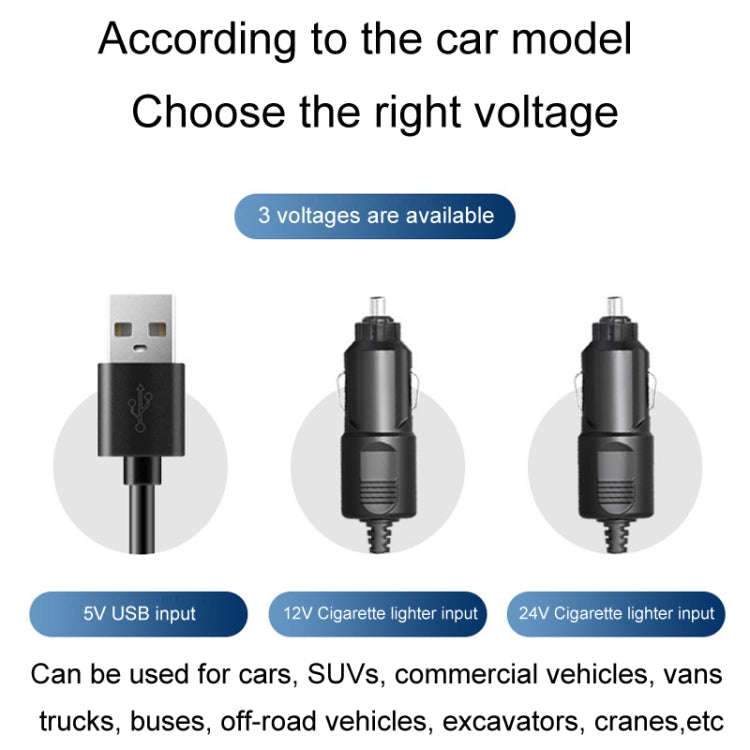 SUITU Car Foldable Cooling Fan Automobile Summer Temperature Reduction Fan, Model: Single 12V Cig...