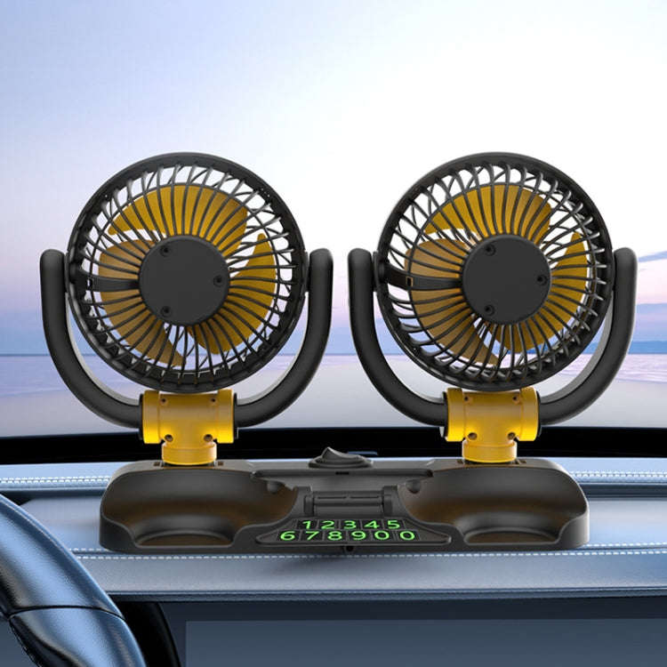 SUITU Car Foldable Cooling Fan Automobile Summer Temperature Reduction Fan, Model: Single 12V Cig...