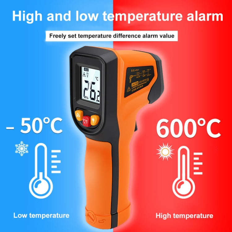 NJTY Digital Display High-Precision Infrared Thermometer For Bakery Kitchen Industry, Spec: T400A...