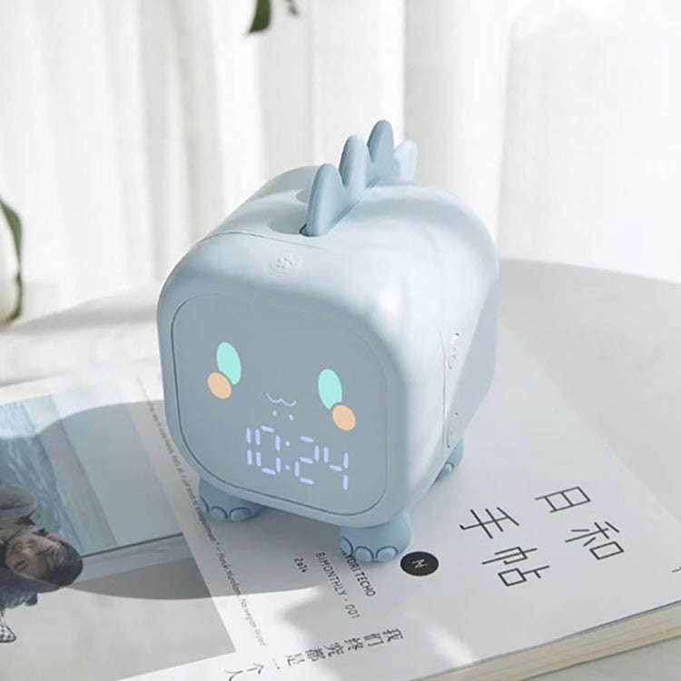 Dinosaur Kids Alarm Clock Electronic Clock Multifunctional Chime Small Alarm Clock(Green)