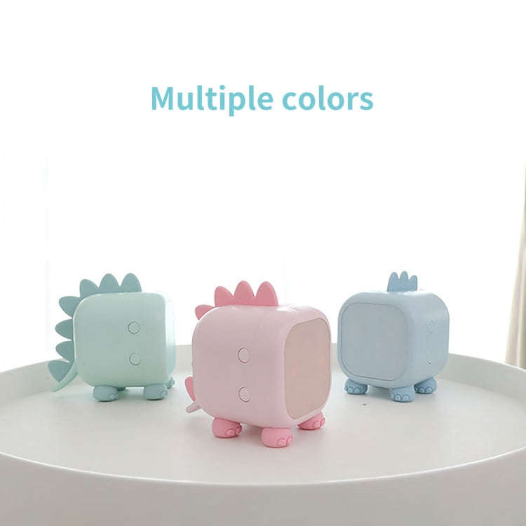 Dinosaur Kids Alarm Clock Electronic Clock Multifunctional Chime Small Alarm Clock(Green)