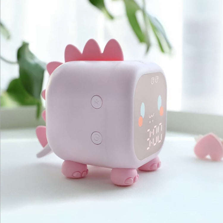 Dinosaur Kids Alarm Clock Electronic Clock Multifunctional Chime Small Alarm Clock(Green)