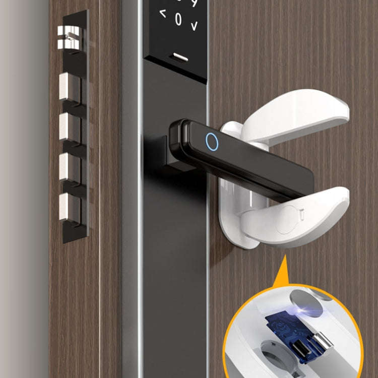 Living Alone Anti Burglary Door Stopper No Hole Child Safety Lock With Alarm(White)