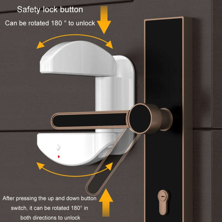 Living Alone Anti Burglary Door Stopper No Hole Child Safety Lock With Alarm(Black)