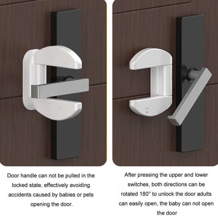 Living Alone Anti Burglary Door Stopper No Hole Child Safety Lock With Alarm(Black)