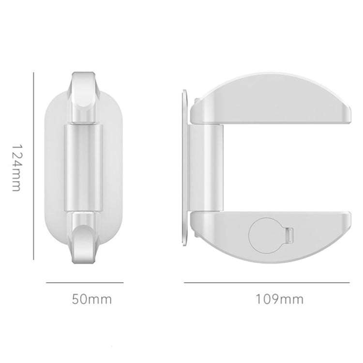 Living Alone Anti Burglary Door Stopper No Hole Child Safety Lock With Alarm(White)