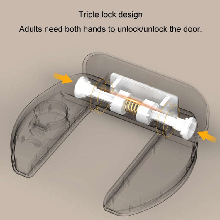 Living Alone Anti Burglary Door Stopper No Hole Child Safety Lock With Alarm(Black)