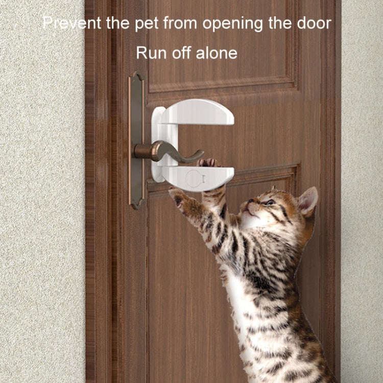 Living Alone Anti Burglary Door Stopper No Hole Child Safety Lock With Alarm(White)