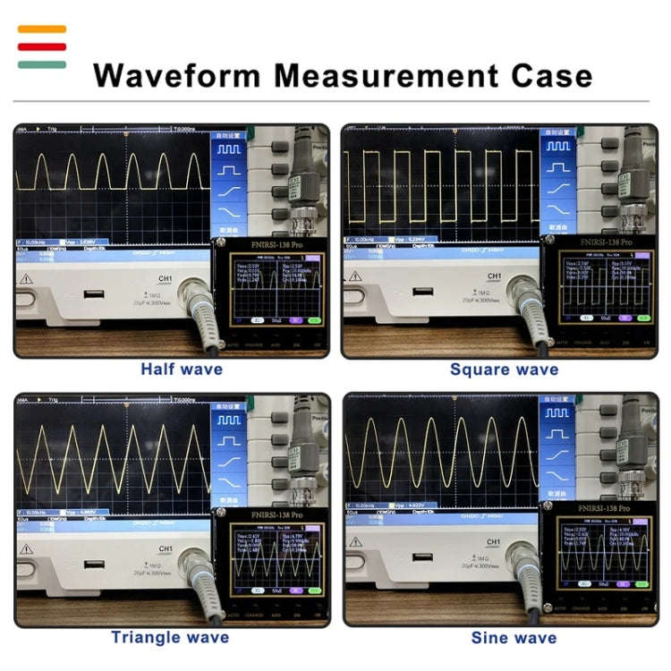 FNIRSI Handheld Small Teaching Maintenance Digital Oscilloscope, Specification: Standard Without ...