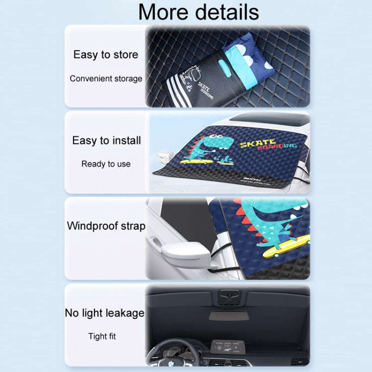 SUITU ST-3950 Automobile Thickening Sun Shield Car Snow Block Coat, Style: Im The Best