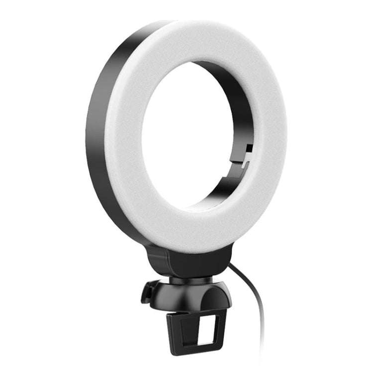 YRing48 4-Inch 48LEDs Laptop Camera Video Conference Live Beauty Ring Fill Light, Spec: Clip Set