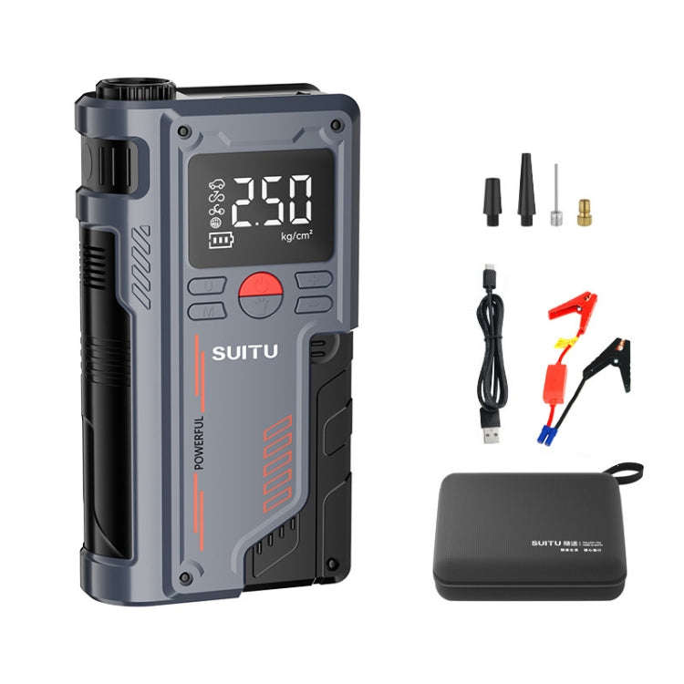 SUITU ST-9631 8pcs /Set Portable Outdoor Car Battery Emergency Start Power Car Inflatable Pump, S...
