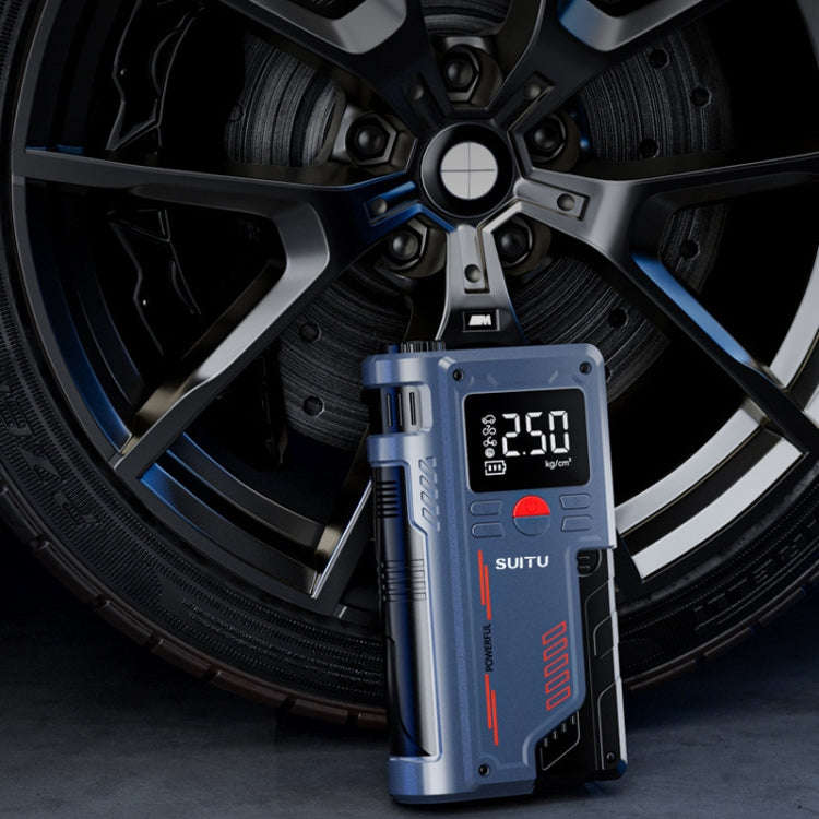 SUITU ST-9631 8pcs /Set Portable Outdoor Car Battery Emergency Start Power Car Inflatable Pump, S...