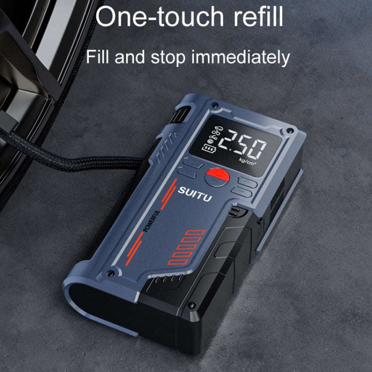 SUITU ST-9631 8pcs /Set Portable Outdoor Car Battery Emergency Start Power Car Inflatable Pump, S...