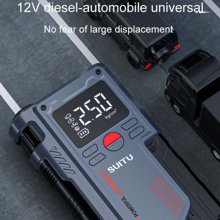 SUITU ST-9631 8pcs /Set Portable Outdoor Car Battery Emergency Start Power Car Inflatable Pump, S...
