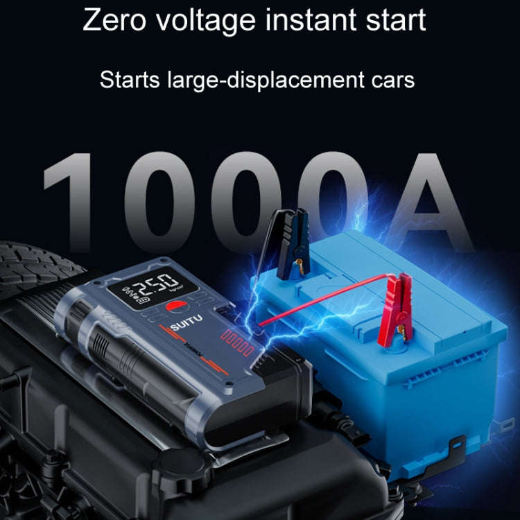 SUITU ST-9631 8pcs /Set Portable Outdoor Car Battery Emergency Start Power Car Inflatable Pump, S...