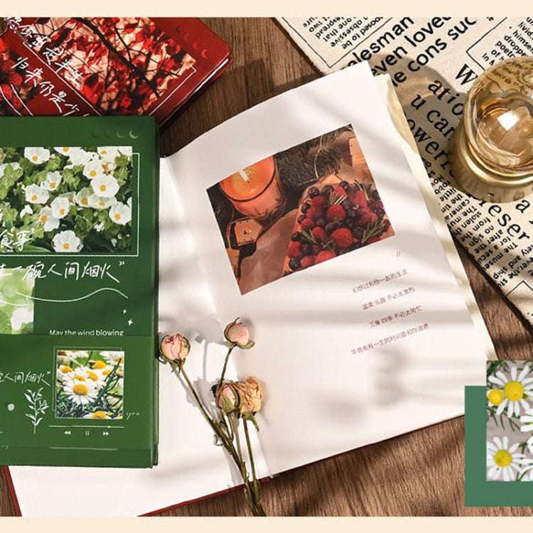 14 x 19.5cm Horizontal Line Inside Notebook Student Handbook Excerpt Book(Evening Breeze)