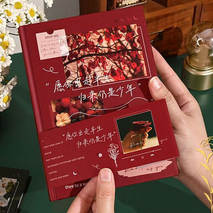 14 x 19.5cm Horizontal Line Inside Notebook Student Handbook Excerpt Book(Evening Breeze)