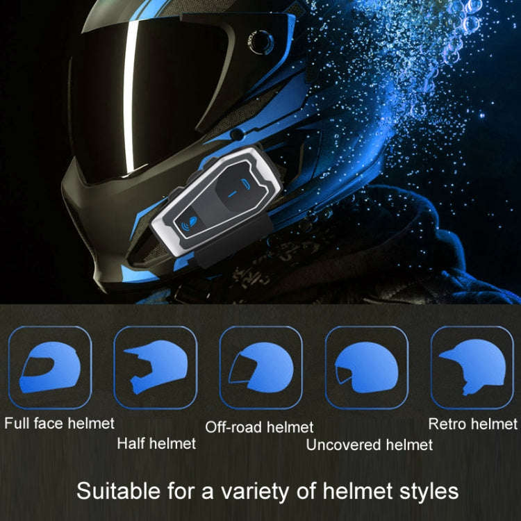 Motorcycle Helmet Bluetooth 5.0 Stereo Music Cycling Headphones(V10)