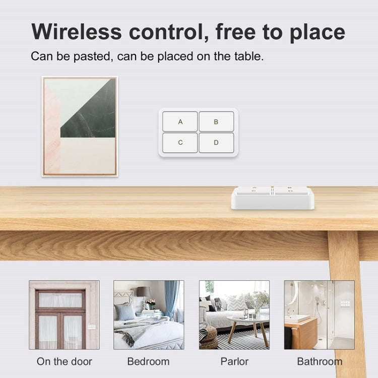 Zigbee Tuya 4-key Situational Remote Control Smart Switch(YSB34)