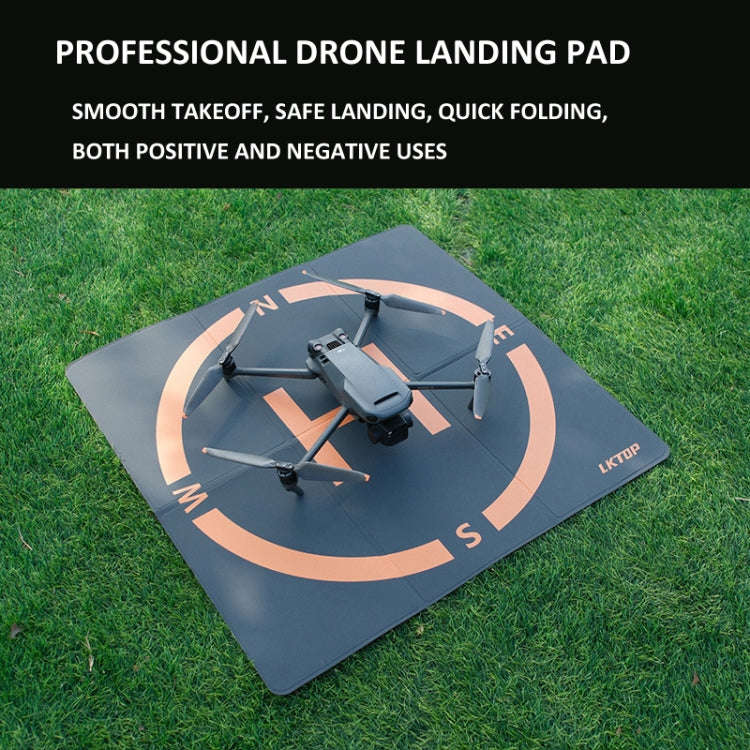 LKTOP 50cm Drone Universal Landing Pad Double-sided Waterproof Foldable RC Aircraft Launch Mat