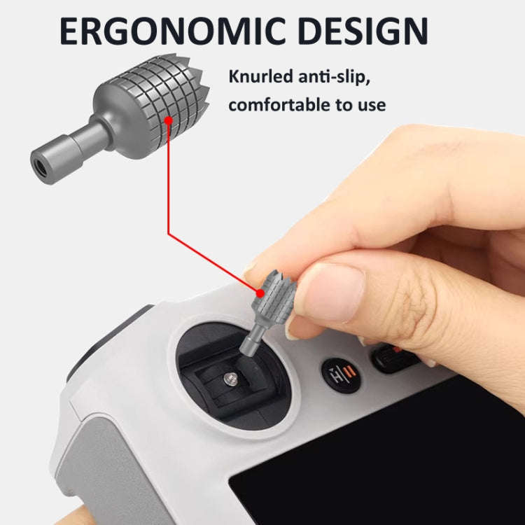 For DJI RC / RC 2 Remote Control LKTOP Joystick Thumb Rocker(Gray)