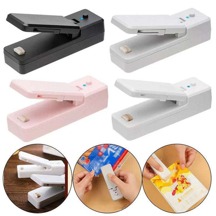 USB Charging Mini Magnetic Sealing Machine Portable Sealing Clip Food Moisture-proof Sealer(Pink)