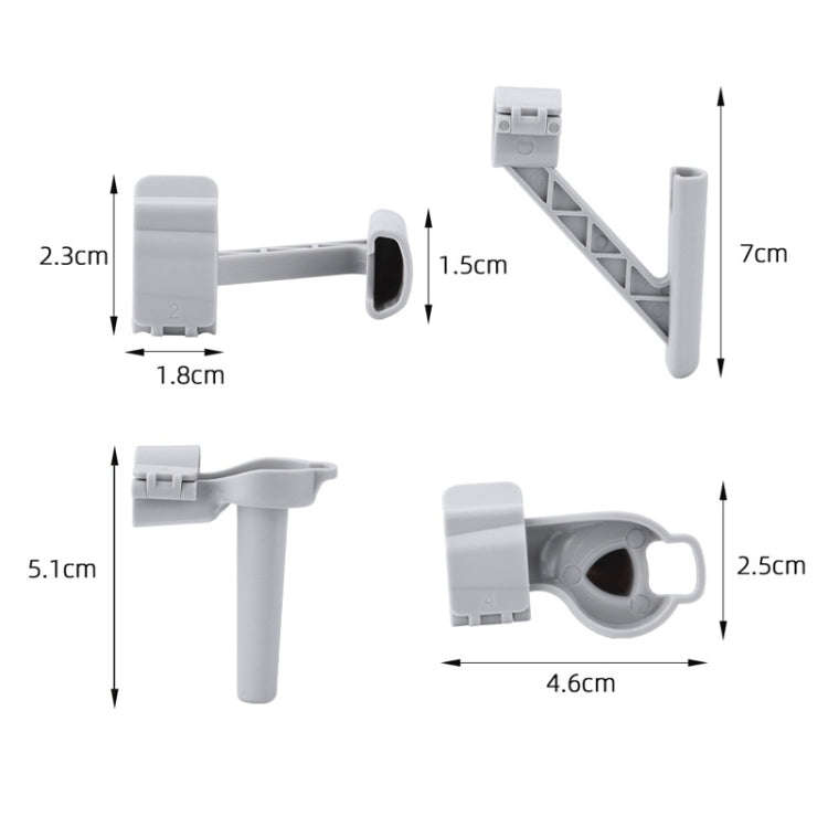 For DJI Mini 4 Pro Drone BRDRC Landing Gear Increased Height Leg(Gray)