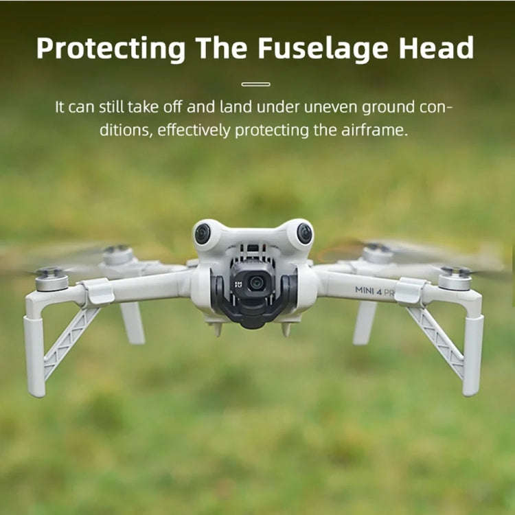 For DJI Mini 4 Pro Drone BRDRC Landing Gear Increased Height Leg(Gray)