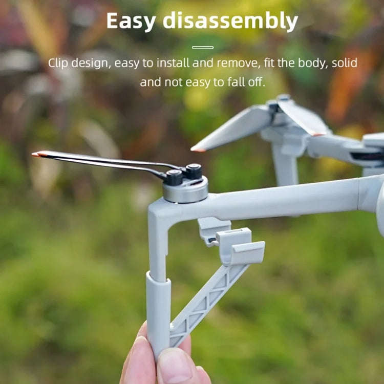 For DJI Mini 4 Pro Drone BRDRC Landing Gear Increased Height Leg(Gray)