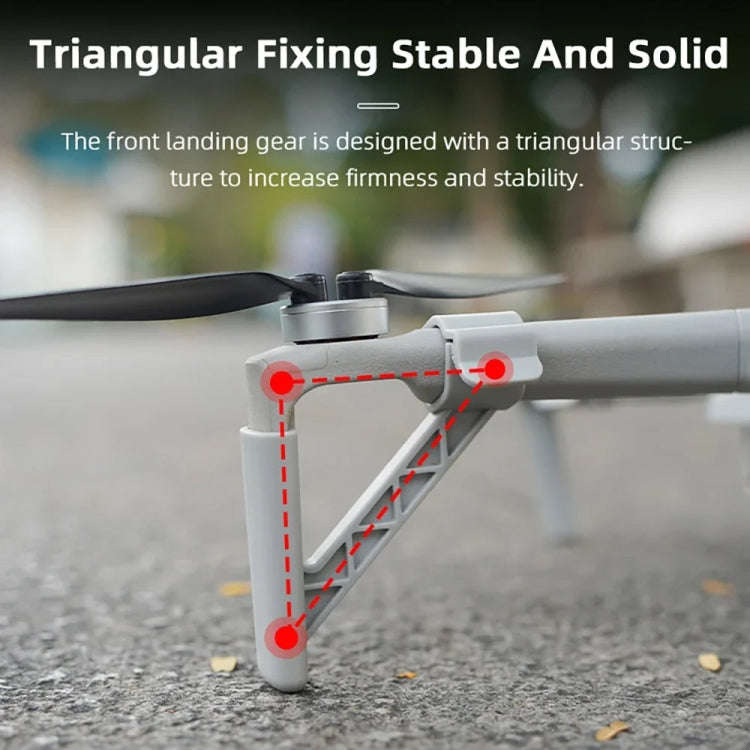 For DJI Mini 4 Pro Drone BRDRC Landing Gear Increased Height Leg(Gray)