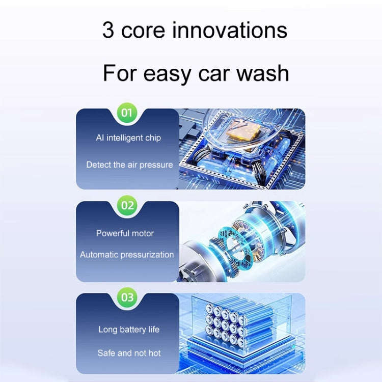 SUITU ST-6322 1.5L Car Washing Electrical Foam Sprayer Rechargeable Automobile Foam Pot(White)